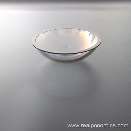 120 mm Diameter Glass dome lens edge blackened